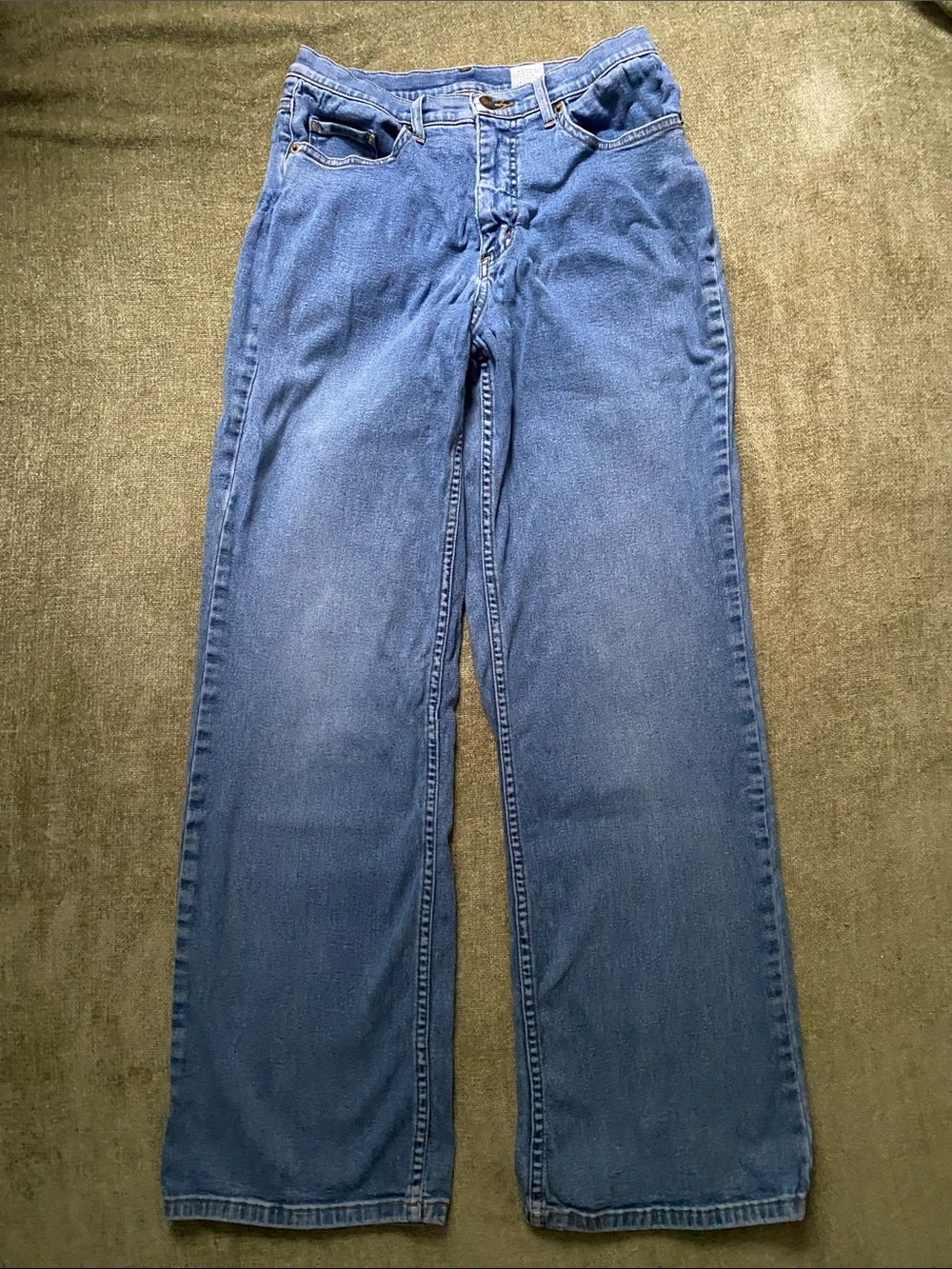 Classic Women’s Blue Jeans - Comfortable Wide Leg Fit
